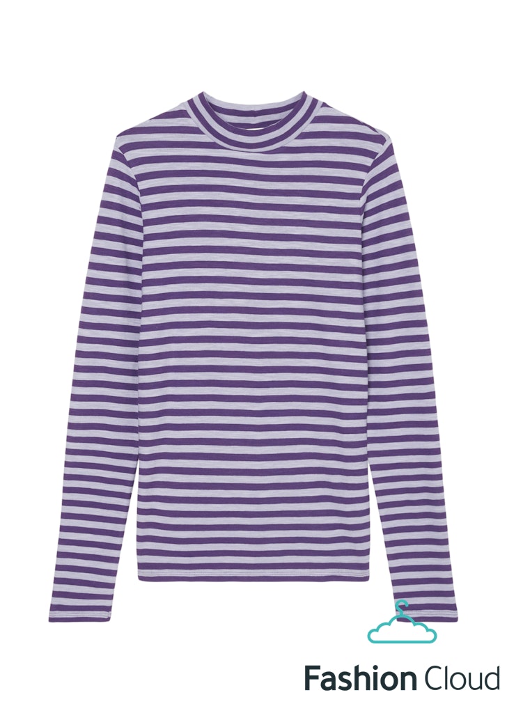 T-shirt, high neck, long sleev
