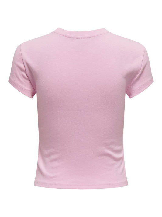 ONLELINA S/S O-NECK SHORT TOP