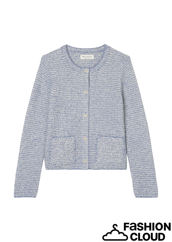Cardigan, longsleeve, round ne
