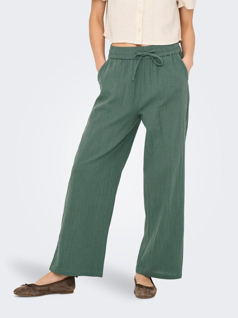 ONLTIZANA COTTON LOOSE PANTS W
