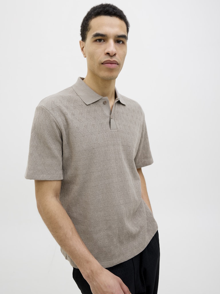 JPRBLATRENT JACQUARD POLO SN