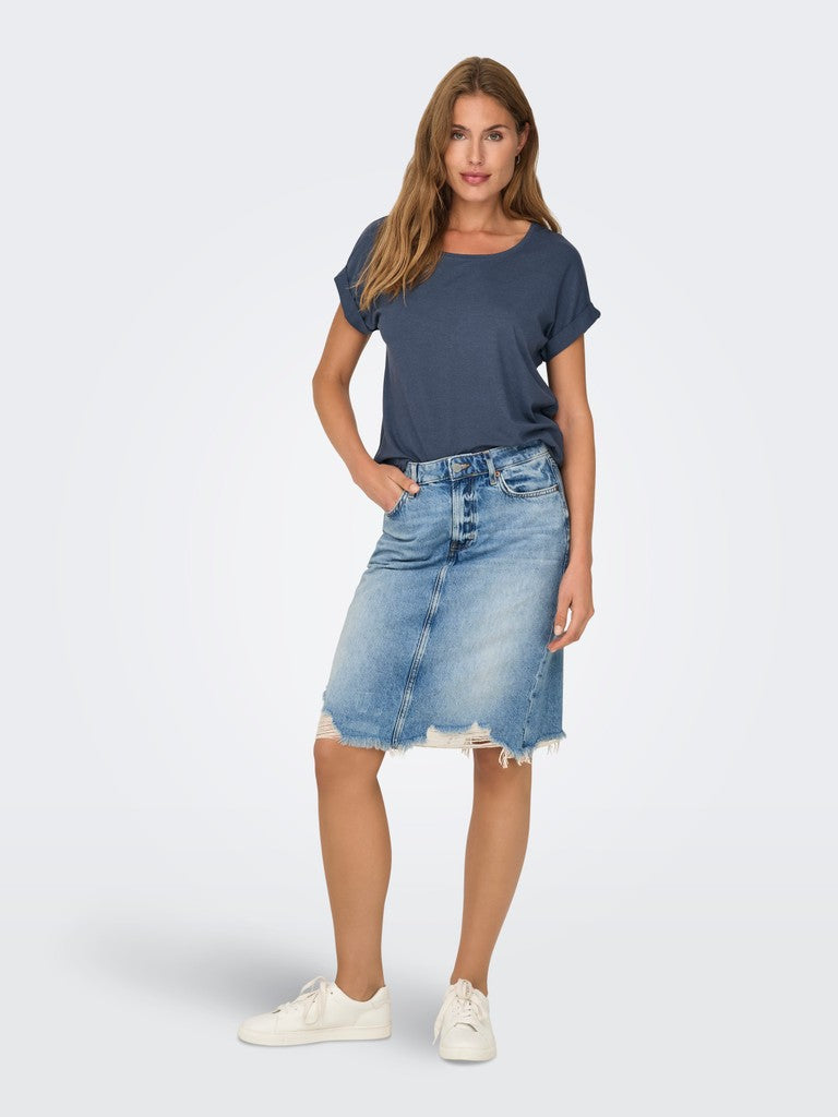 ONLMOSTER S/S O-NECK TOP NOOS