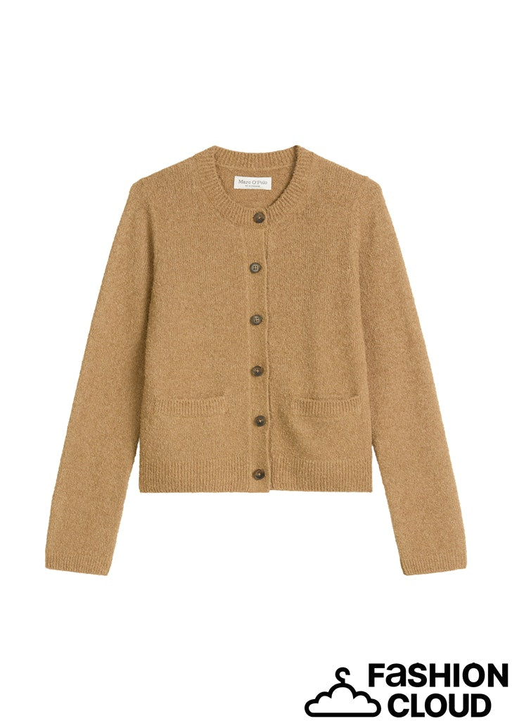 Cardigan, longsleeve, round ne