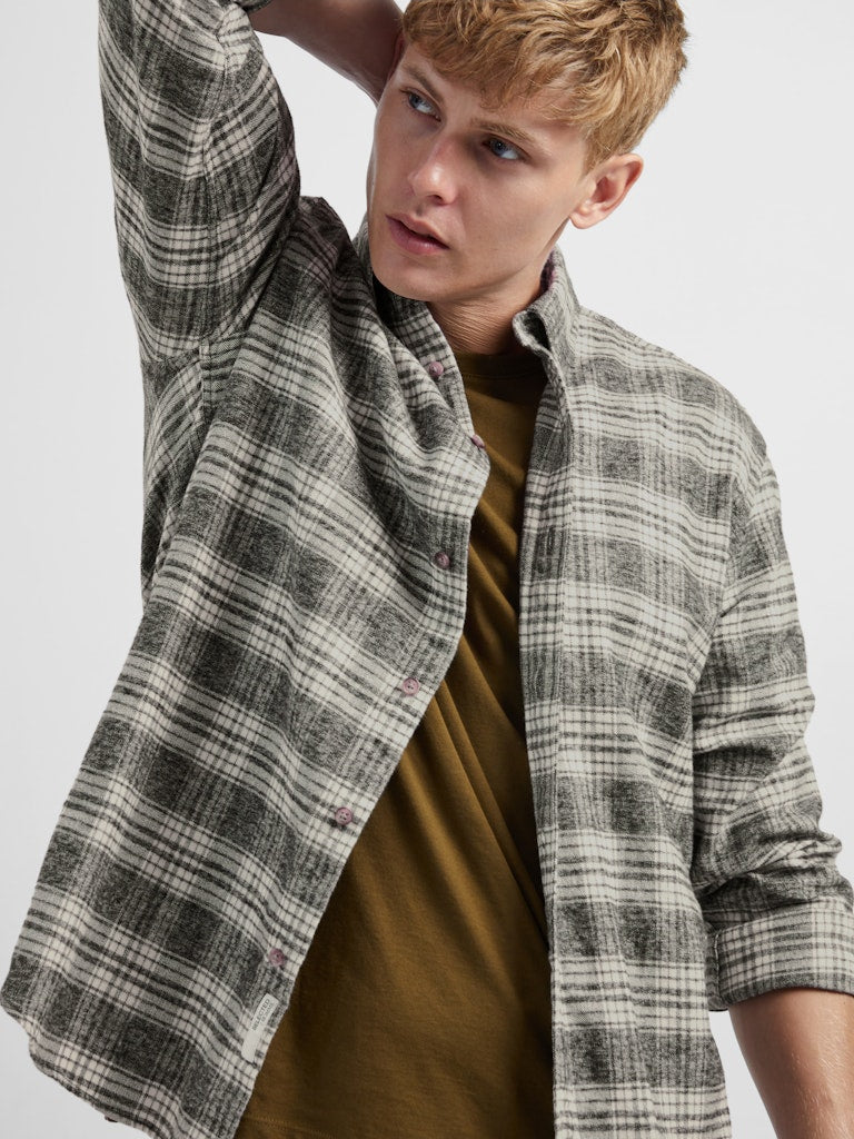 SLHREGROBIN-FLANNEL CHECK SHIR