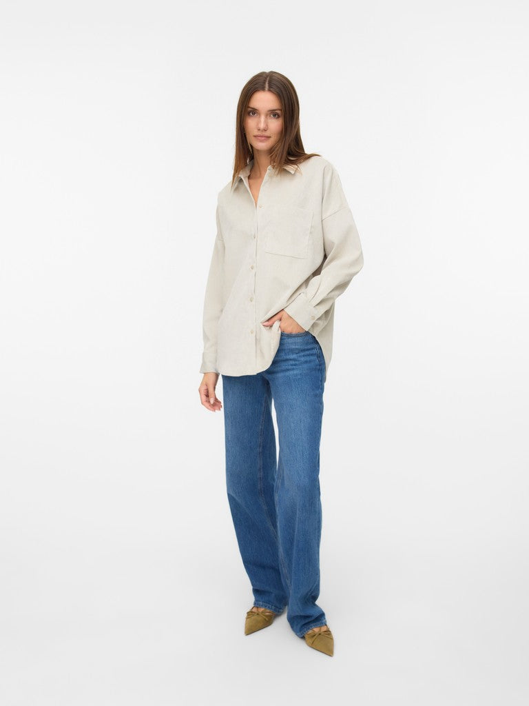 VMSANNE COURDEROY LS SHIRT WVN