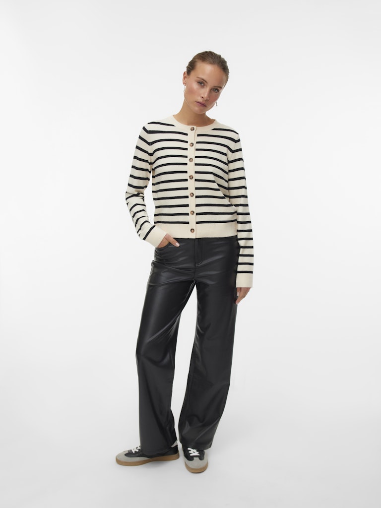 VMSABA PLAIN LS O-NECK CARDIGA