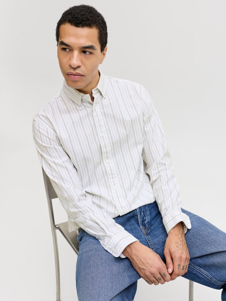 JJEHARVEY OXFORD L/S SHIRT NOOS