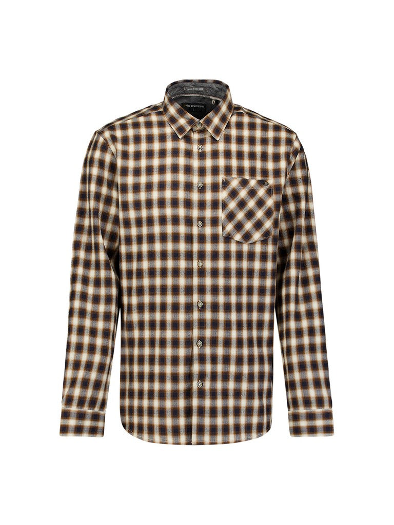 Shirt Yarn Dyed Check, Herringbone Weave