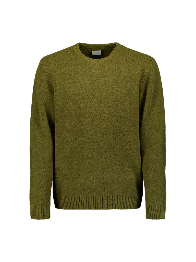 Pullover Crew Neck Melange Light Weight with Wool