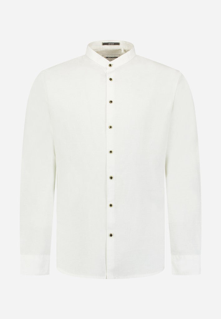 Shirt With Linen Granddad