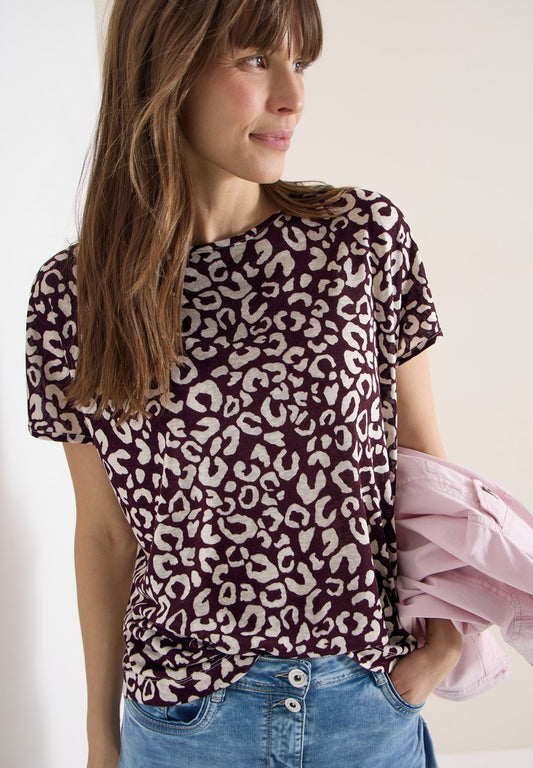 TOS LINEN OPTIC_ AOP Shirt