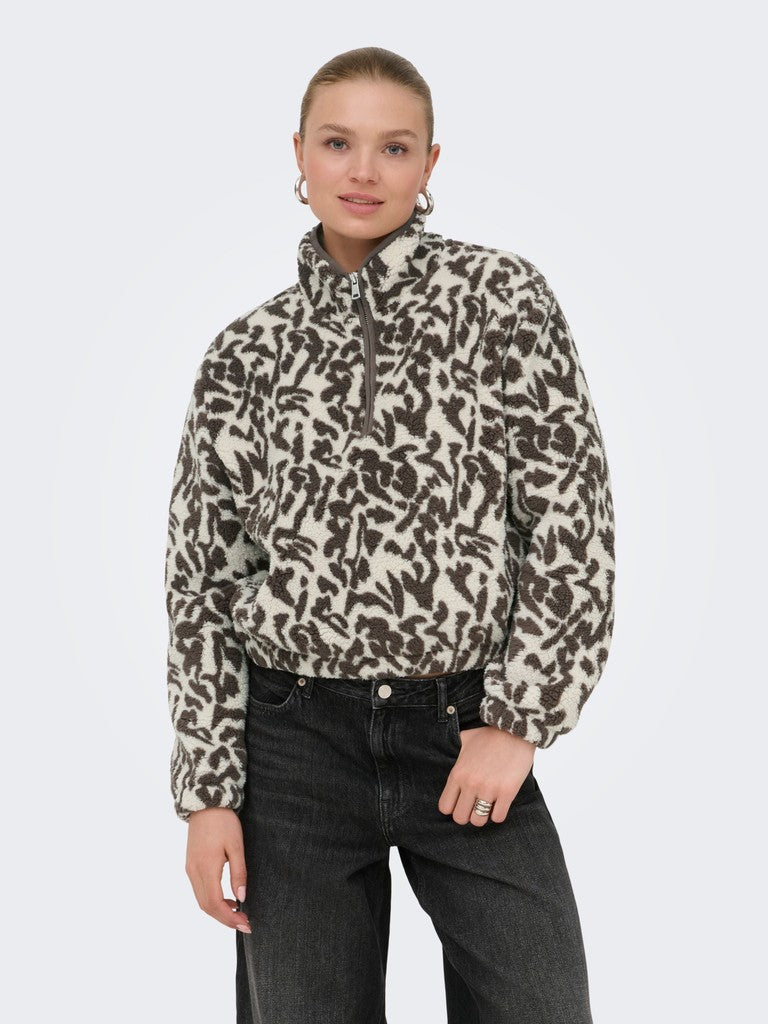 ONLNEW DALLAS L/S HIGHNECK ZIP SWT