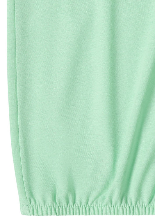 NOS Solid Lace Shoulder T-Shir