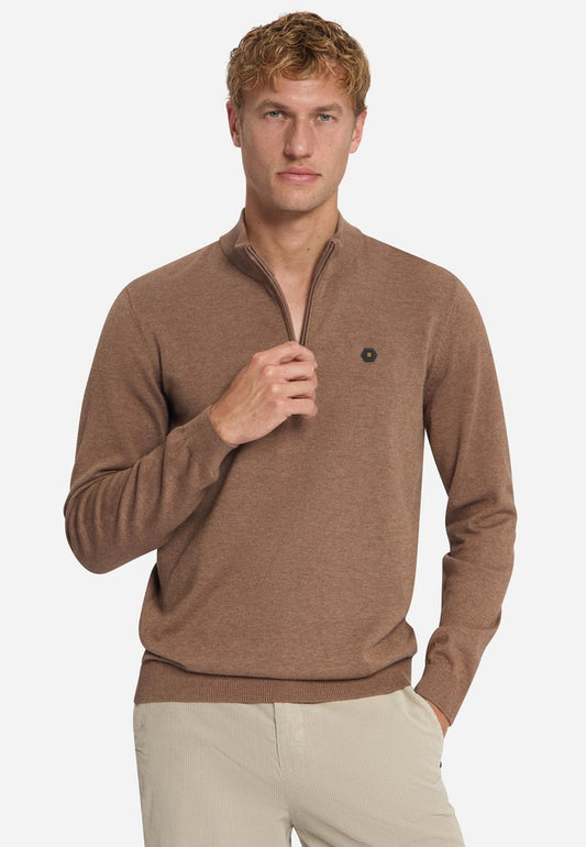Pullover Half Zip Melange