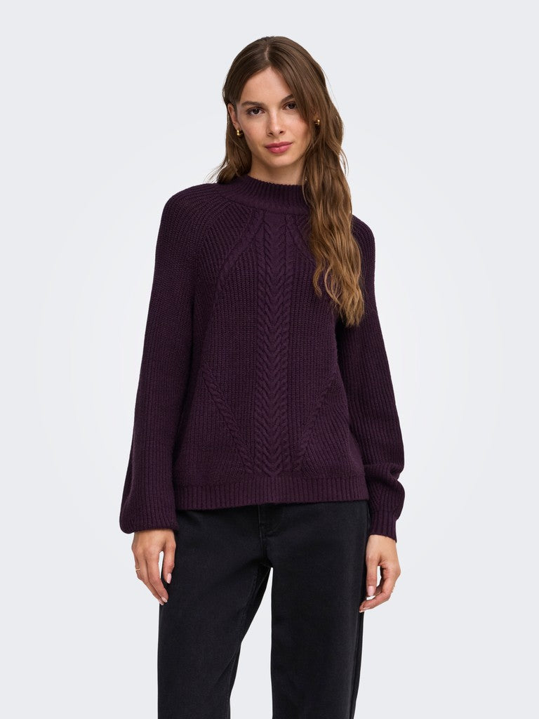 ONLKATIA LS DETAIL HIGHNECK NOOS KN