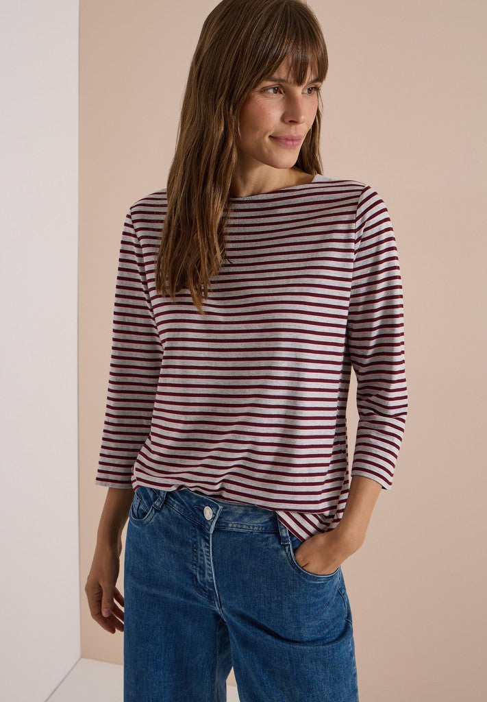 TOS Small Striped Boatneck Shi