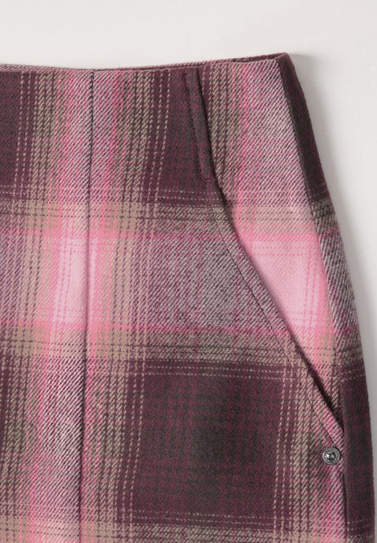 Fake Wool skirt_check