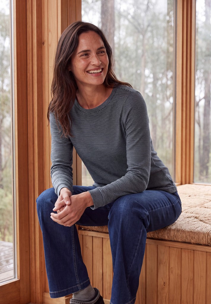 TOS Small Striped Boatneck