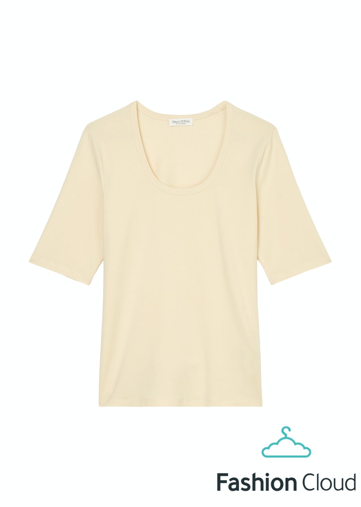 T-shirt, short sleeve, deep ro