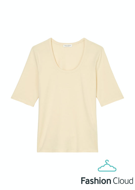 T-shirt, short sleeve, deep ro