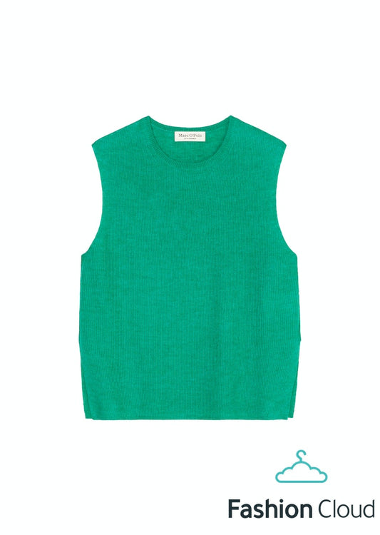 Top, sleeveless, v-neck