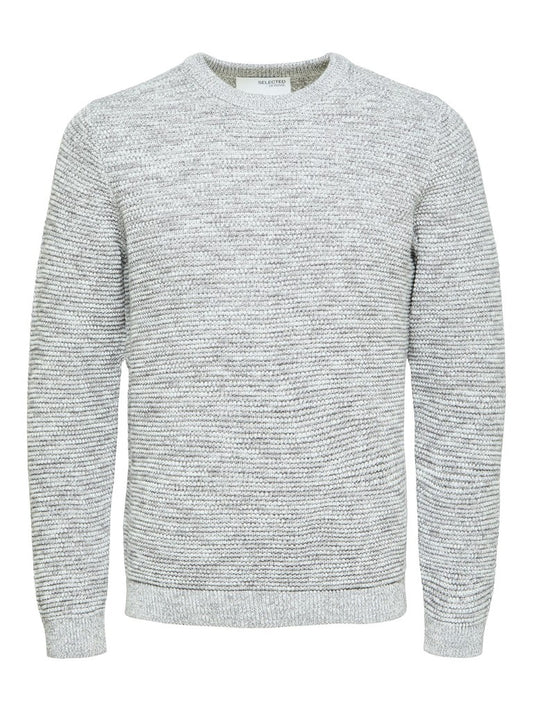 SLHVINCE LS KNIT BUBBLE CREW N