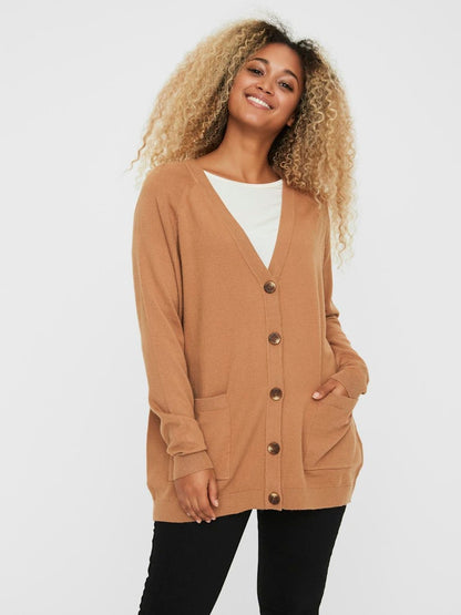 VMCHOU KARIS LS BUTTON CARDIGA