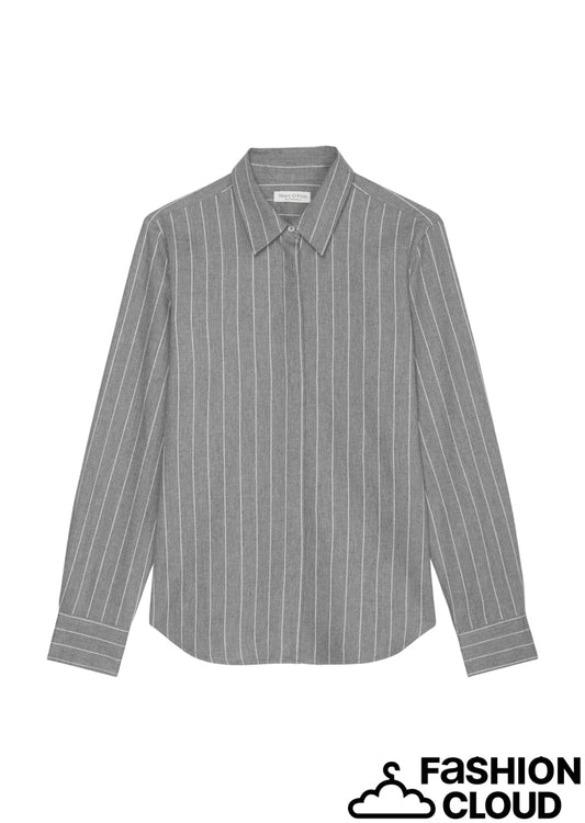 Blouse, shaped fit, hidden but