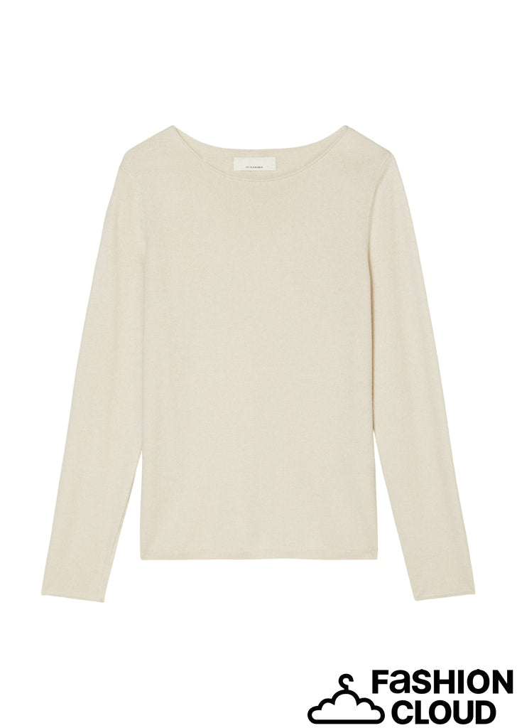 Pullover, longsleeve, boat nec