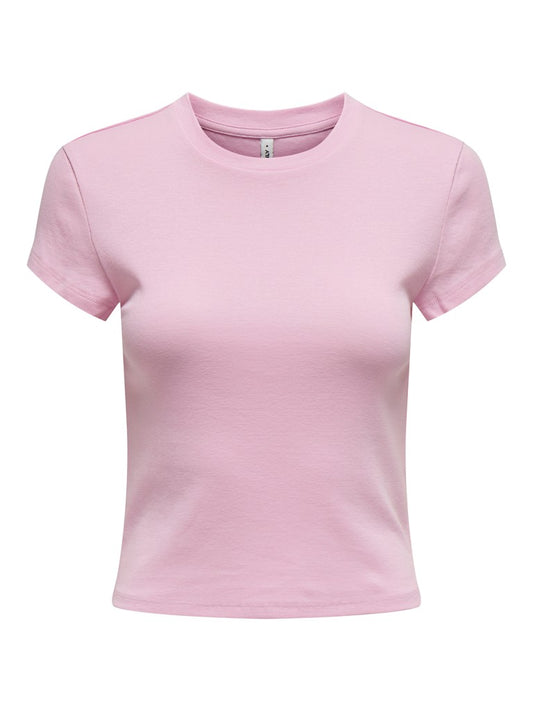 ONLELINA S/S O-NECK SHORT TOP