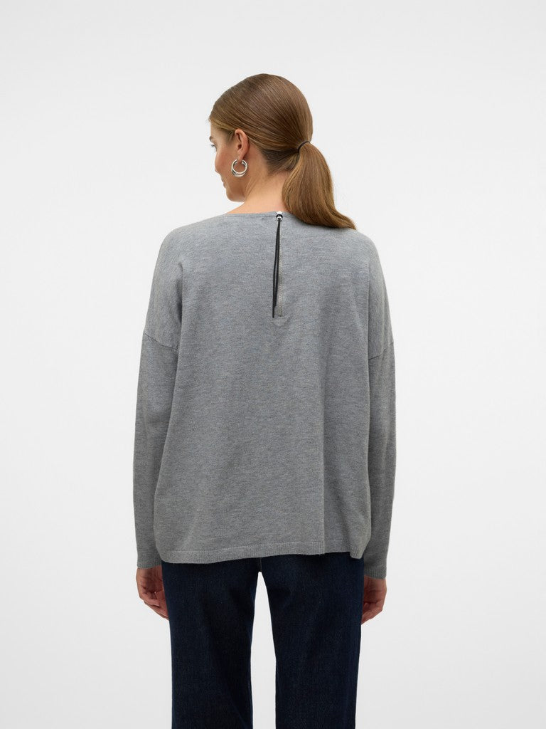 VMBREEZE AURA LS ZIPPER BLOUSE