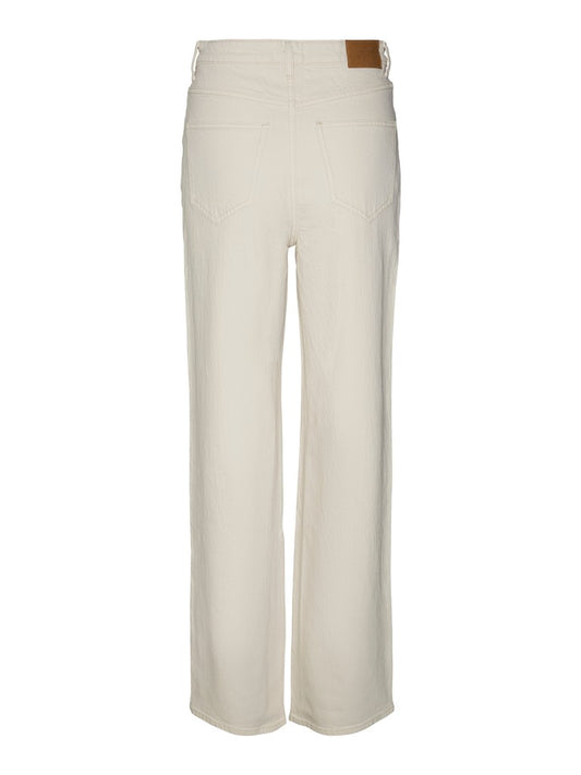 VMTESSA HR WIDE JEANS ECRU GA