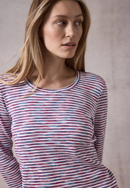 TOS Multi Melange Stripe Shirt