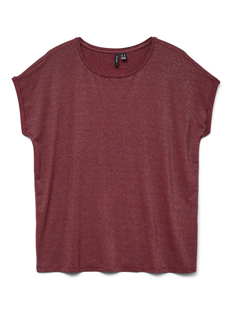 VMLAVA GLITTER SS TOP STRIPE J