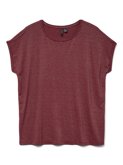VMLAVA GLITTER SS TOP STRIPE J