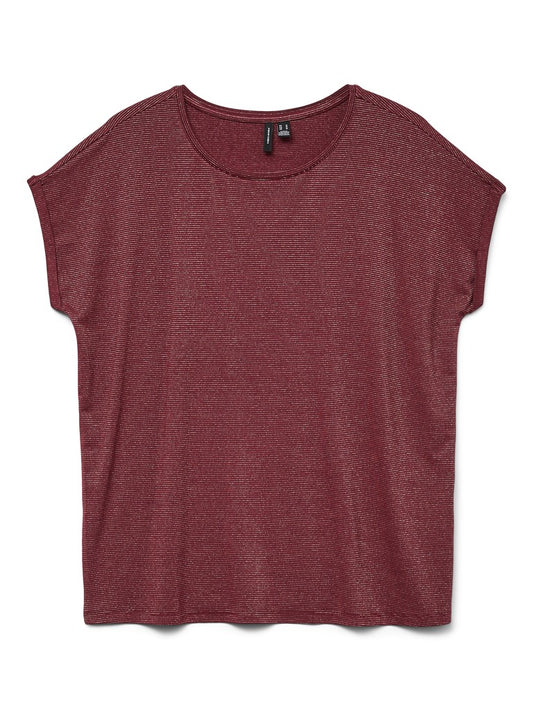VMLAVA GLITTER SS TOP STRIPE J