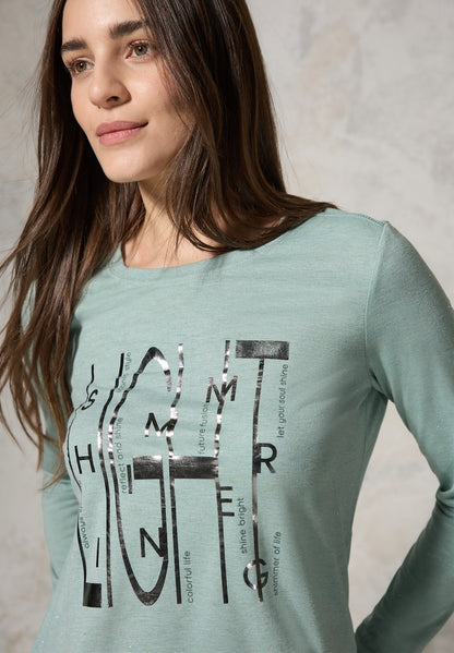 Glitter Shirt Foil Print