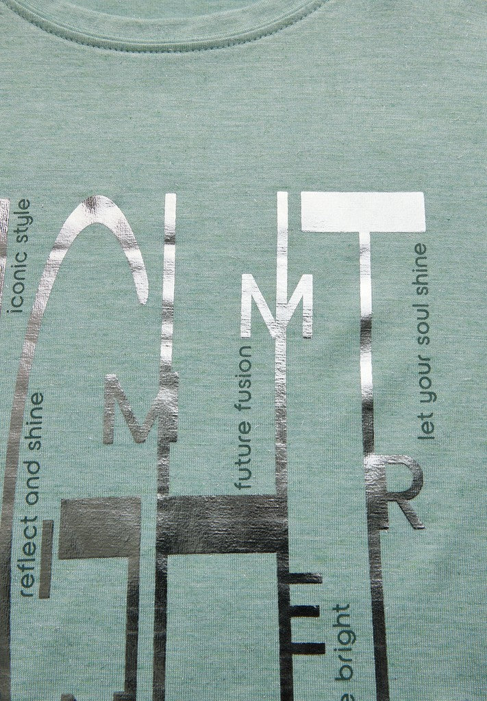 Glitter Shirt Foil Print