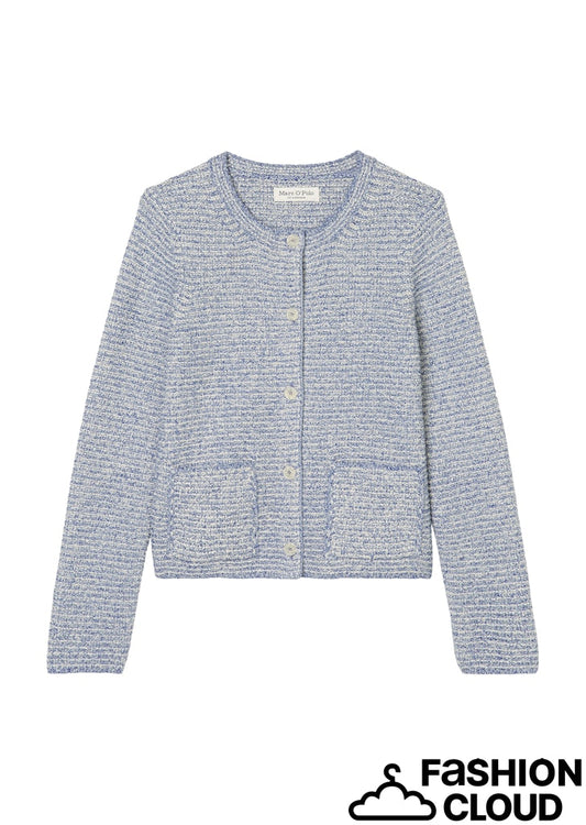 Cardigan, longsleeve, round ne