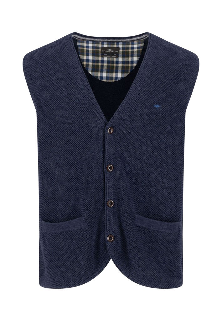 Buttoned Vest, Cotton Wool