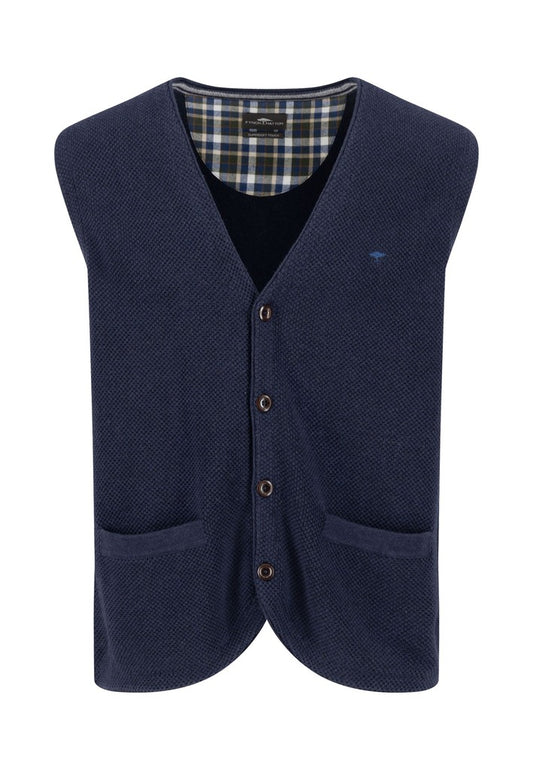 Buttoned Vest, Cotton Wool