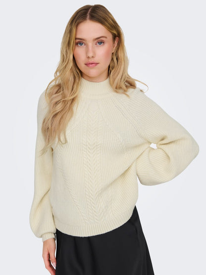 ONLKATIA LS DETAIL HIGHNECK NOOS KN