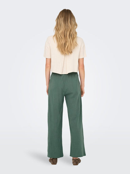 ONLTIZANA COTTON LOOSE PANTS W