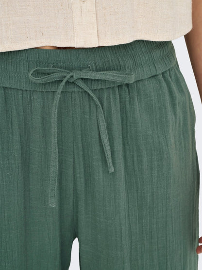 ONLTIZANA COTTON LOOSE PANTS W