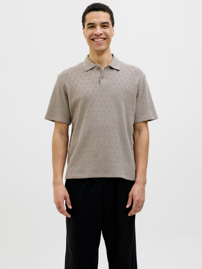 JPRBLATRENT JACQUARD POLO SN
