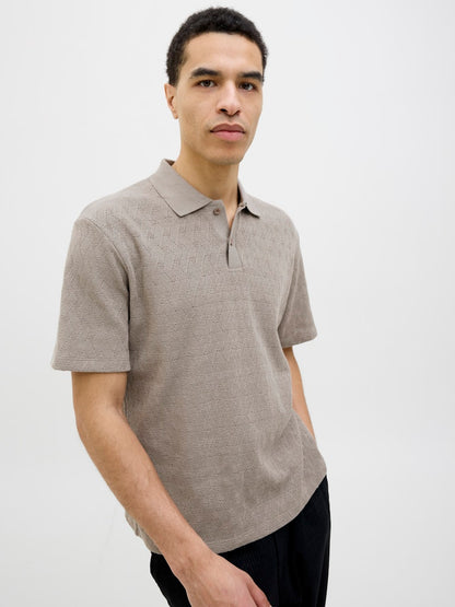 JPRBLATRENT JACQUARD POLO SN