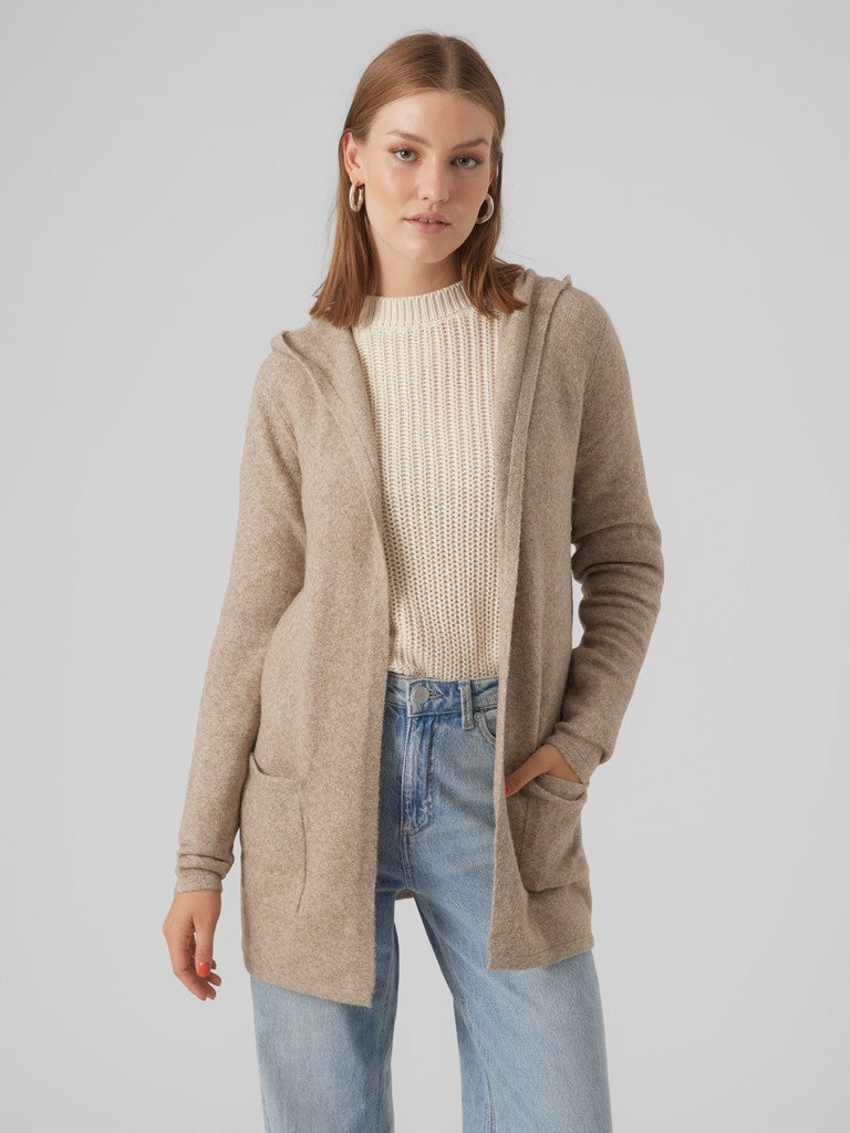 VMDOFFY LS OPEN HOOD CARDIGAN