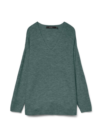 VMCREWLEFILE LS V-NECK BLOUSE