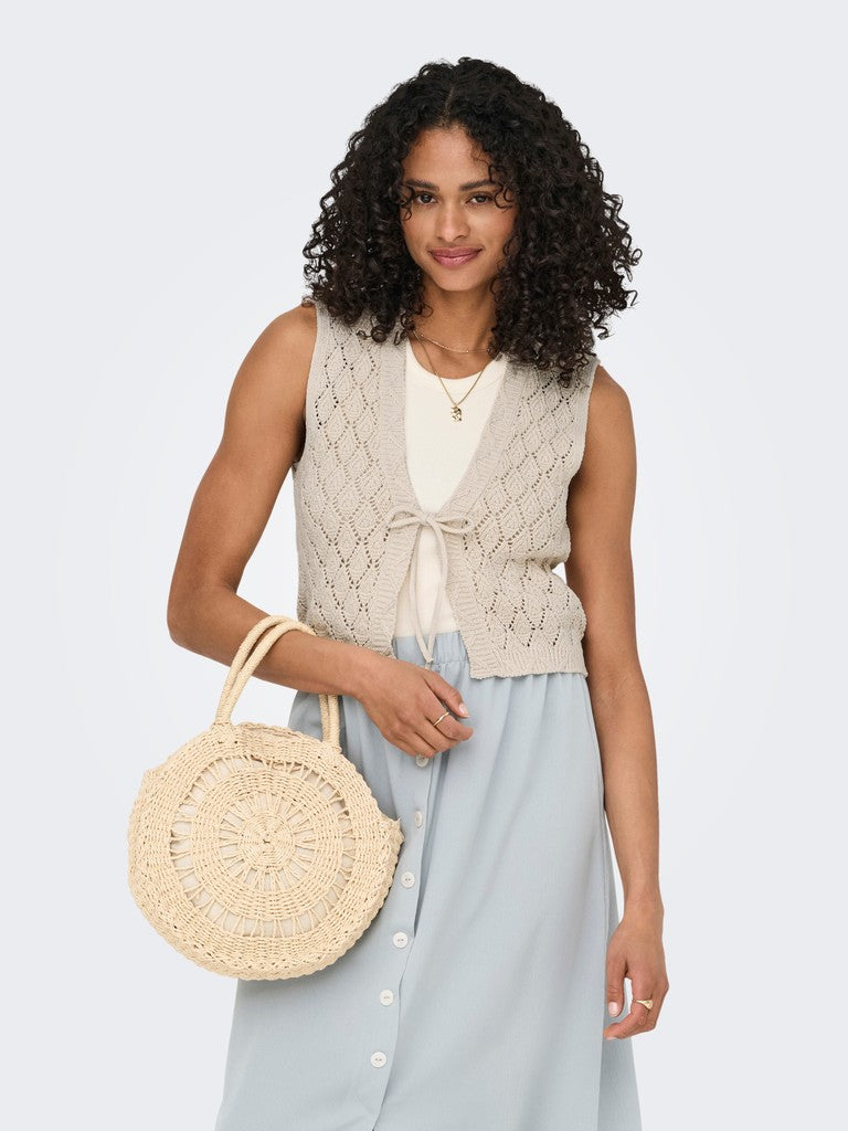 ONLCHILI S/L STRING VEST KNT NOOS