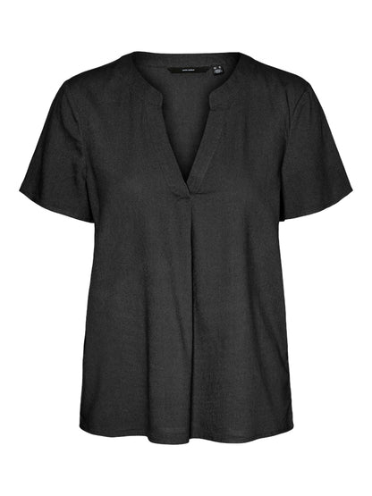 VMMYMILO SS V-NECK TOP WVN GA